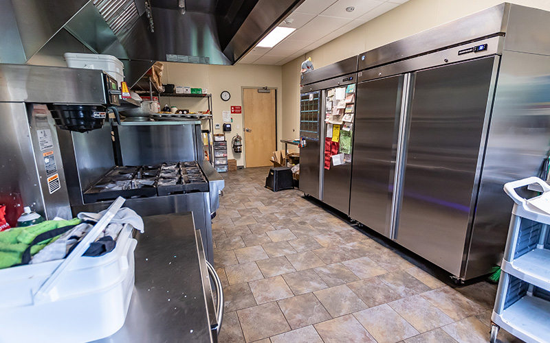 Commercial kitchen at a Doodle Bugs! center
